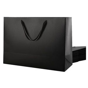 MALICPLUS 12 Extra Large Gift Bags 16x6x12 Inches, Luxury Matte Black Gift Bags‎